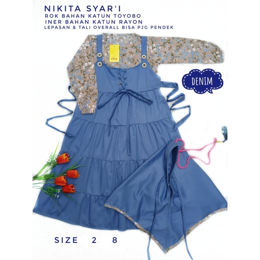 GAMIS ANAK KATUN/GAMIS ANAK MURAH/GAMIS CITRA KIDS