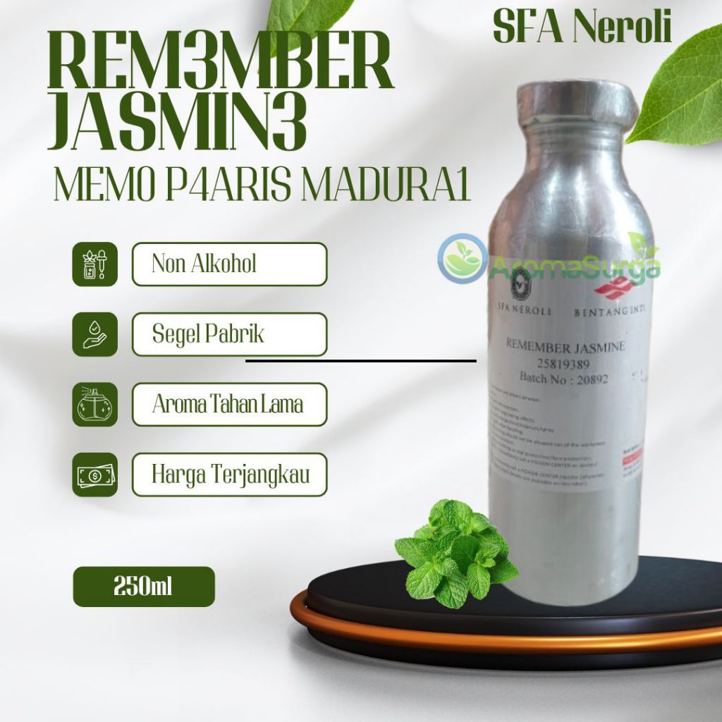 MEMO PARIZ MADURAI SFA NEROLI ( REMEMBER JASMIN ) SEGEL 250 GRAM