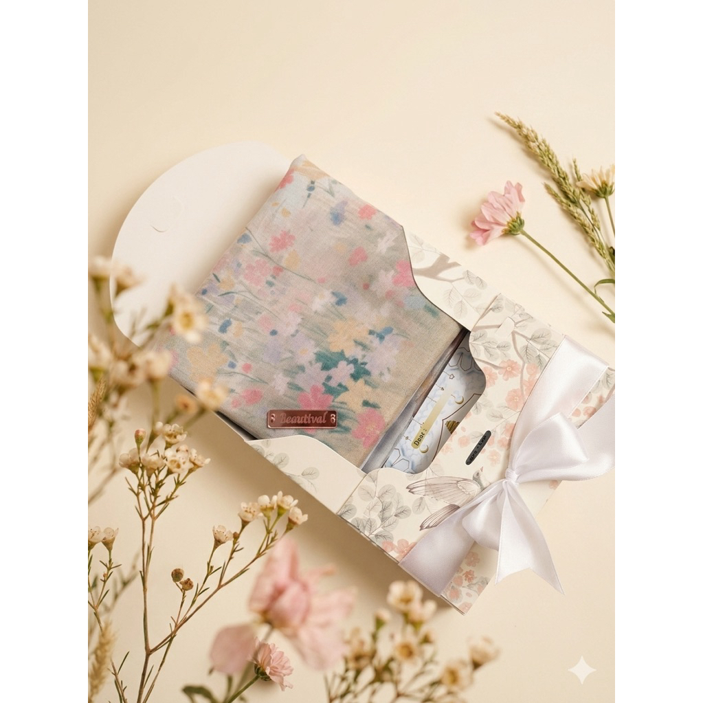 Hampers Kerudung Segiempat Motif - Hampers lebaran - kado guru- kado ulangtahun