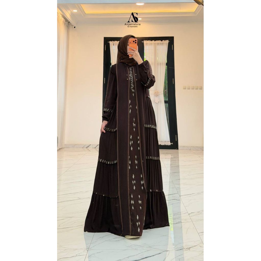 DRESS ORI BY ANJANI STORE/GAMIS ETNIK/GAMIS TWILL UNIQLO