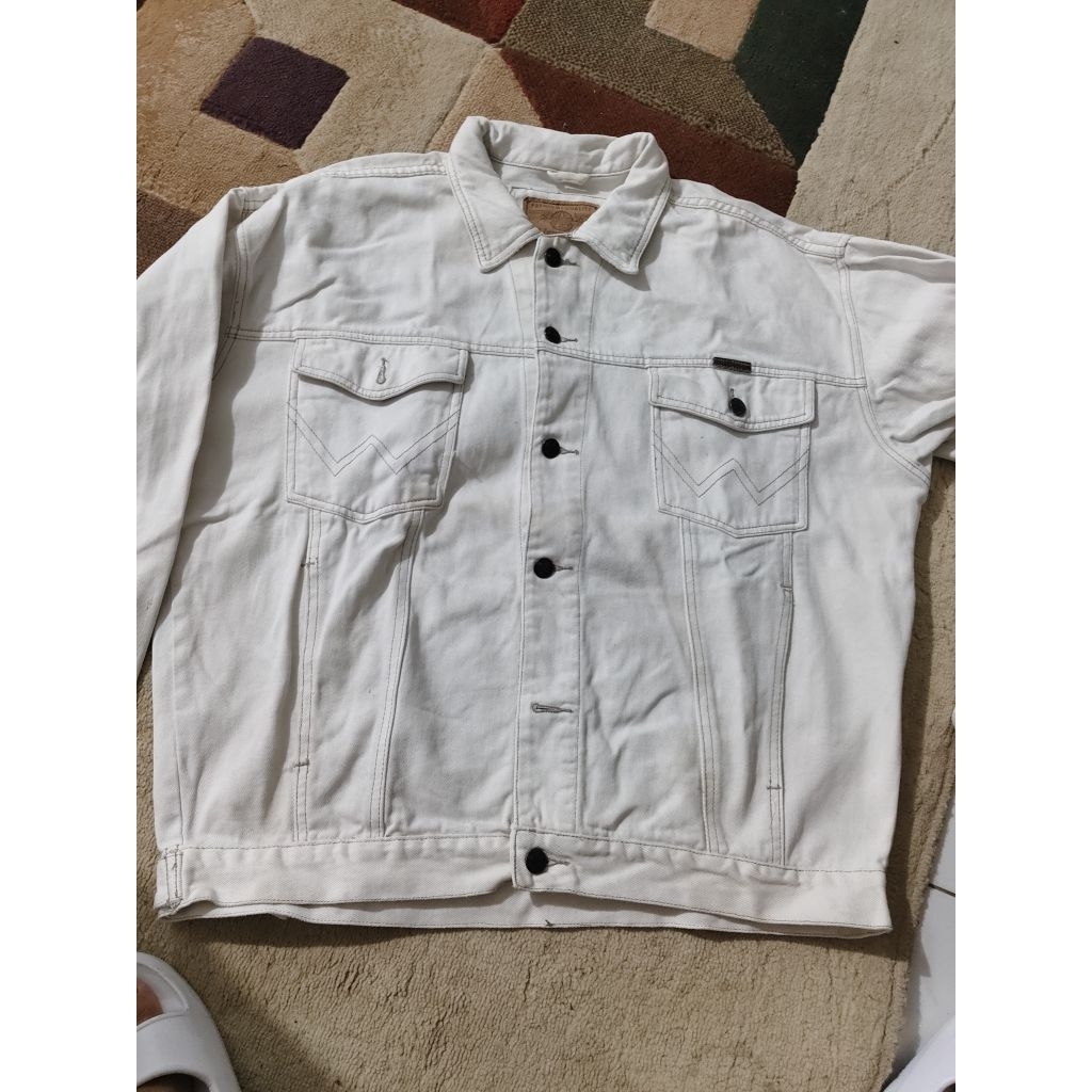 Wrangler jacket denim jumbo cowok warna BW ld 136/p 68