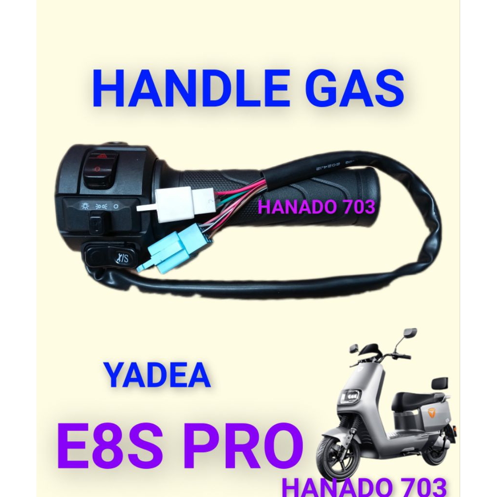 Handle gas motor listrik yadea E8S PRO throttle gas sepeda listrik yadea E8S PROp
