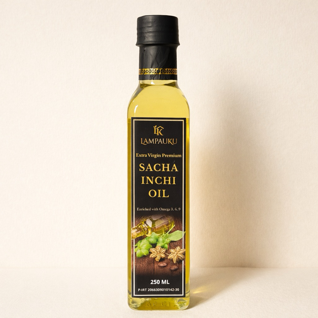 MINYAK SACHA INCHI ORGANIK LAMPAUKU | SACHA INCHI OIL 250ML (tolong baca deskripsi)