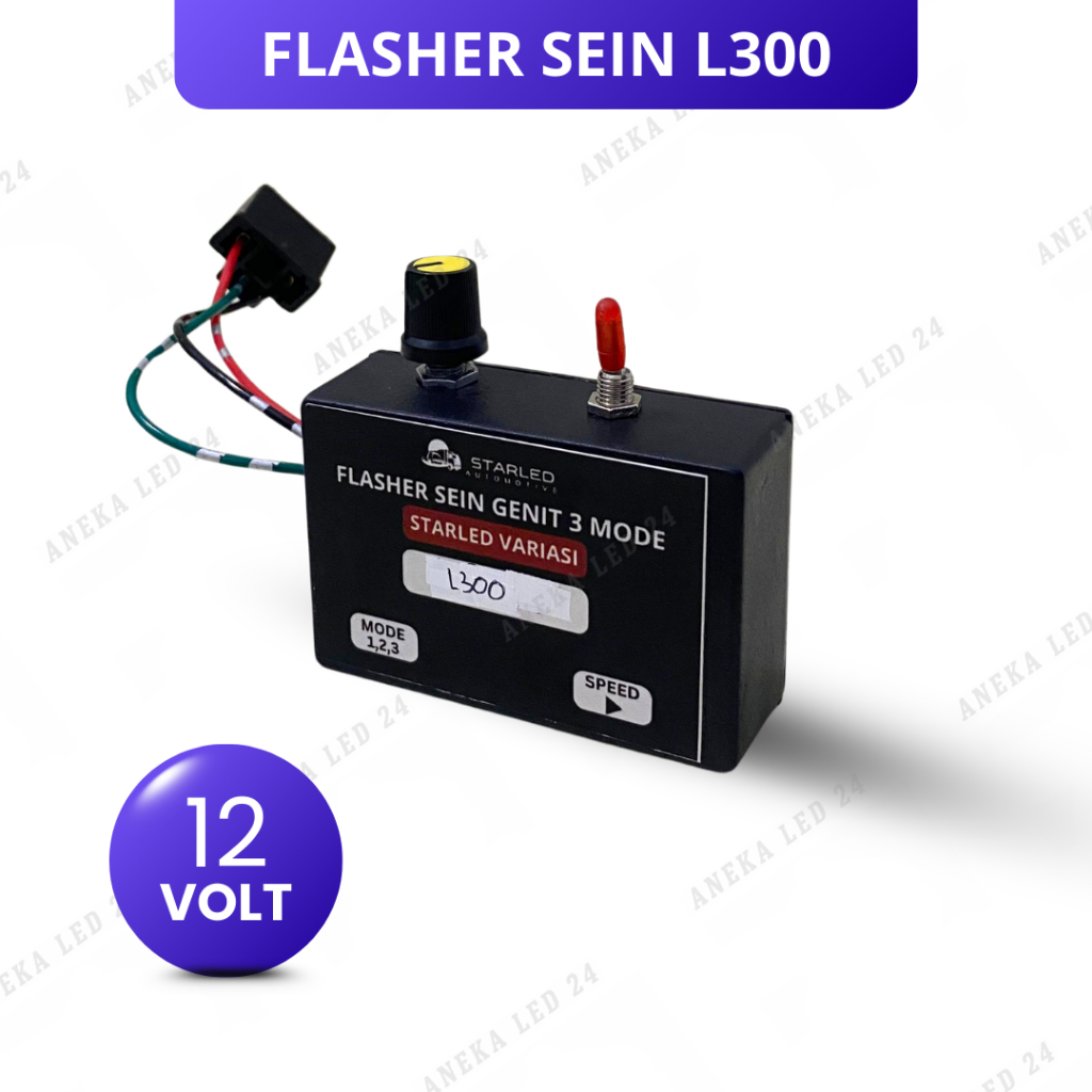Flasher Sein Genit 3 Mode L300 12V Flasher Sen Sudah Plus Socket PNP TInggal Pasang