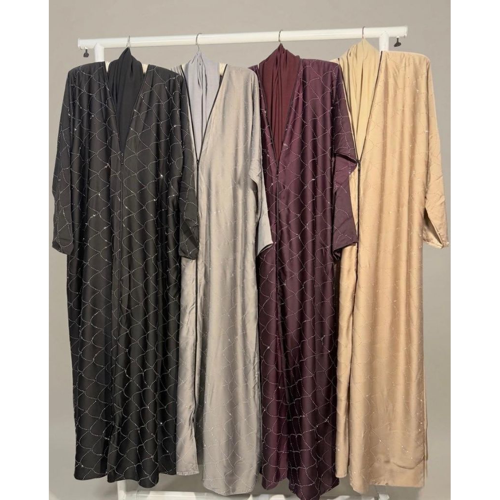 Abaya Saudi Original New collection / Abaya + pashmina /Abaya Lebaran / Abaya murah / Abaya Outer / 