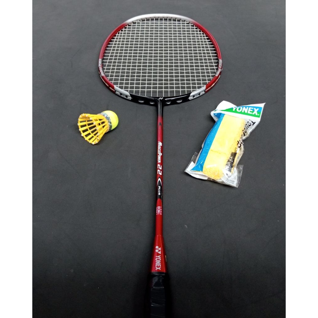 Raket bulutangkis badminton bekas second original yonex muscle power 22 plus