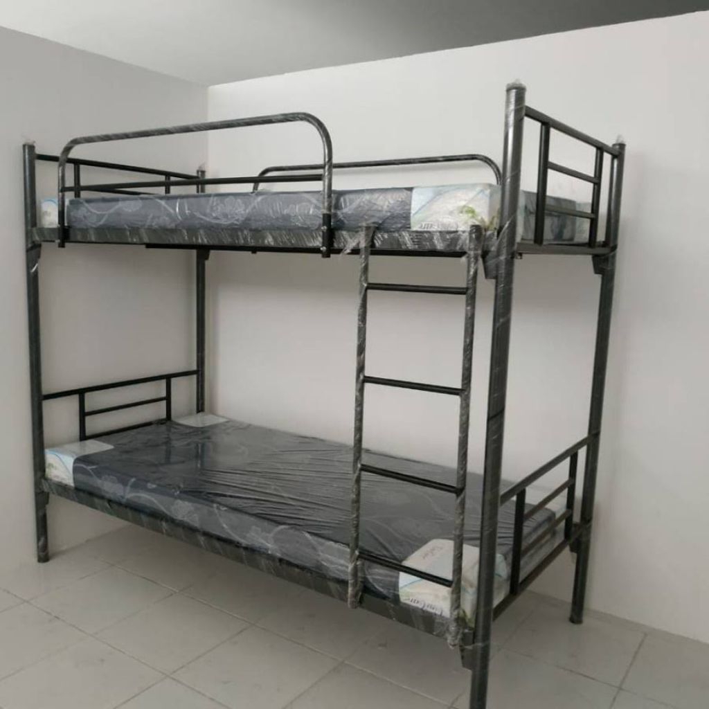 RANJANG SUSUN TINGKAT BESI 90X200+KASUR LOTUS REBOUNDED