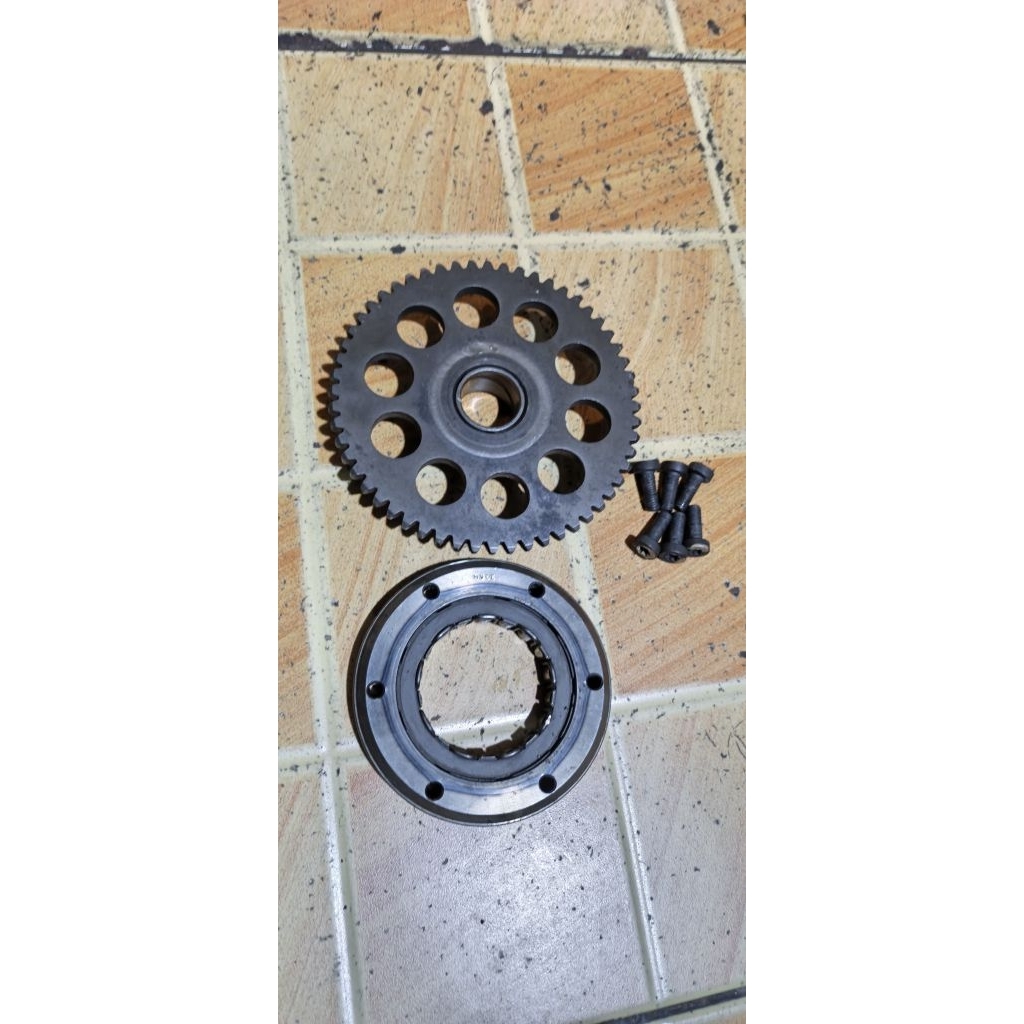 one way set gigi Megapro Primus / Tiger tirev tilam original copotan motor