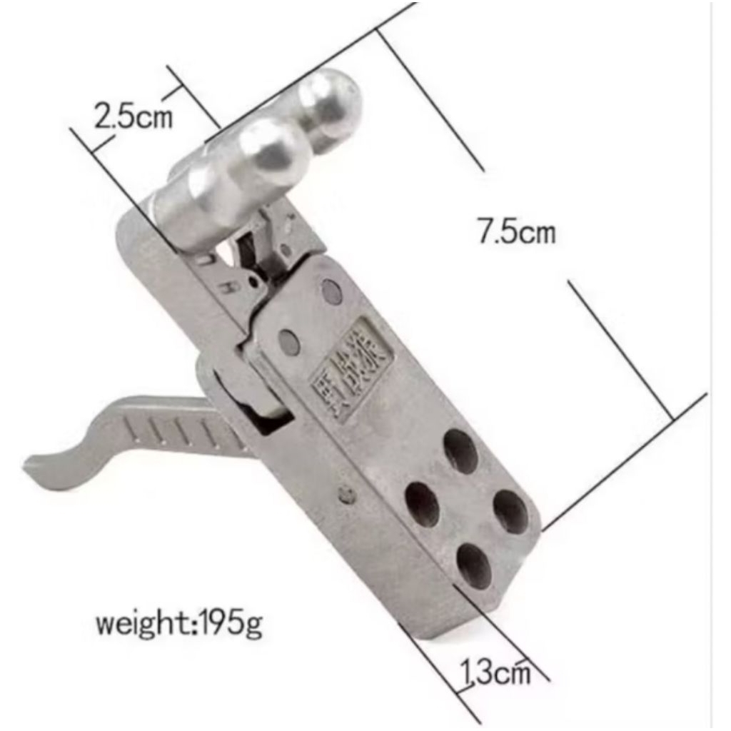 pin trigger penahan busur ketapel bahan alloy sudah dengan baut