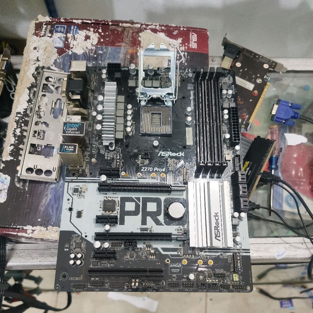 mainboard asrock z270 pro4 ddr4 suppor proc gen6 dan gen7