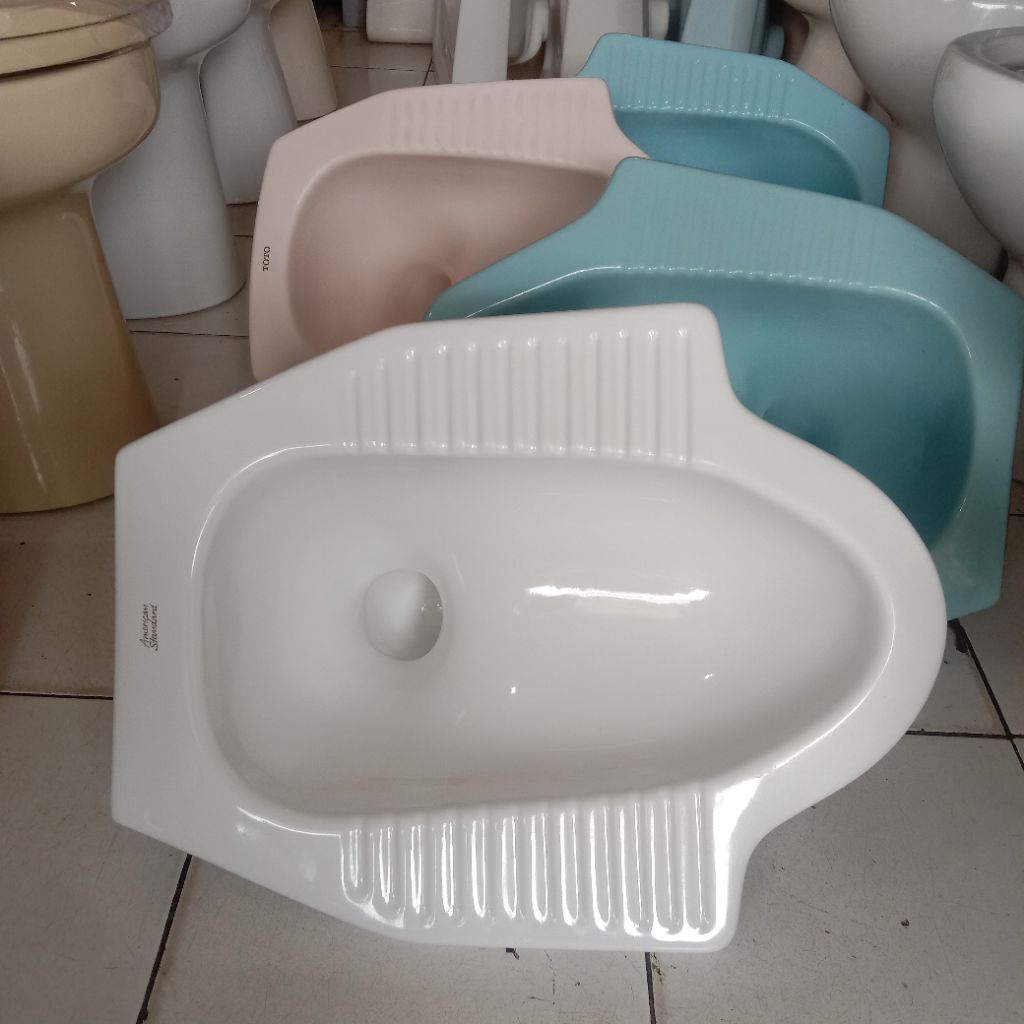 Closed Jongkok Second American Standard Varian Warna -Wc Jongkok Bekas Free Peti Kayu