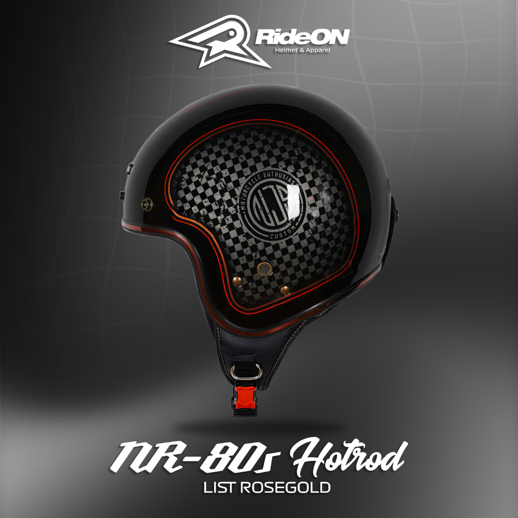 NJS NR80's Hotrod - Helm Retro | NJS | NR80S | NJS NR | NR Hotroad | Motif Hotroad | NJS Bogo | Helm