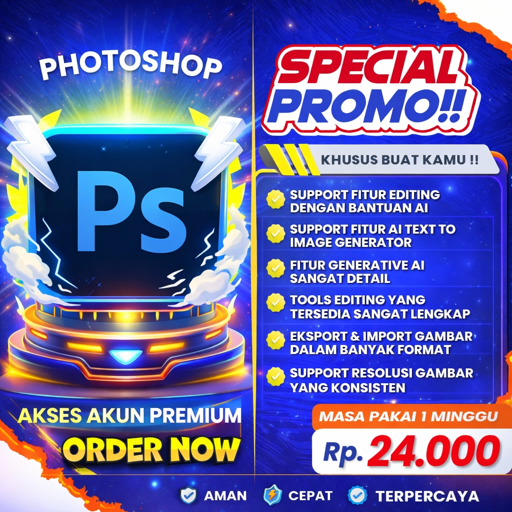 PHOTOSHOP 4000 CREDIT GENERATIVE FILL - AKSES VIA WEB