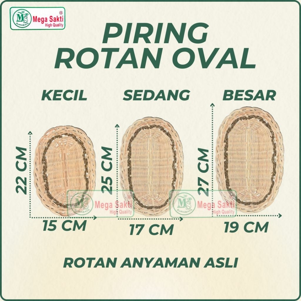(GROSIR) PIRING ROTAN OVAL / PIRING ROTAN LONJONG / PIRING ROTAN ANGKRINGAN / PIRING ROTAN ASLI ANYA