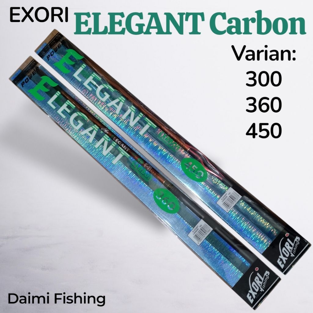 Joran Pancing Tegek Exori ELEGANT Carbon 300 360 450