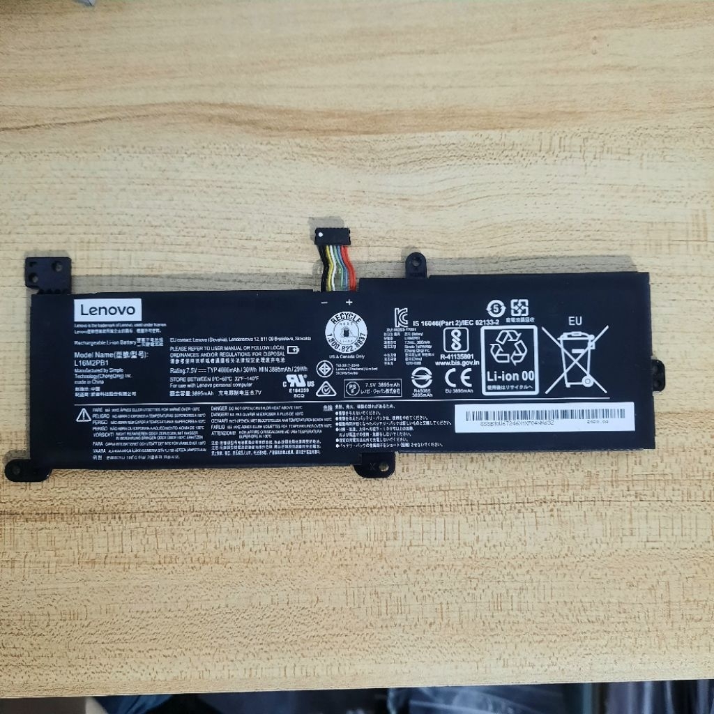 Baterai Lenovo V145 Normal Tested Seken Original [ Batre Batrai Lenovo L16M2PB1 Battery Second ]