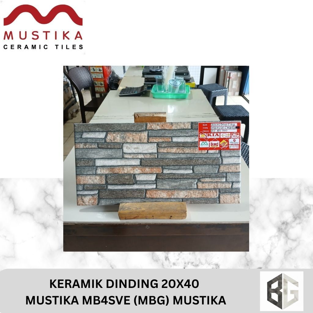 KERAMIK DINDING 20x40 Mustika MB4SVE (MBG) Mustika