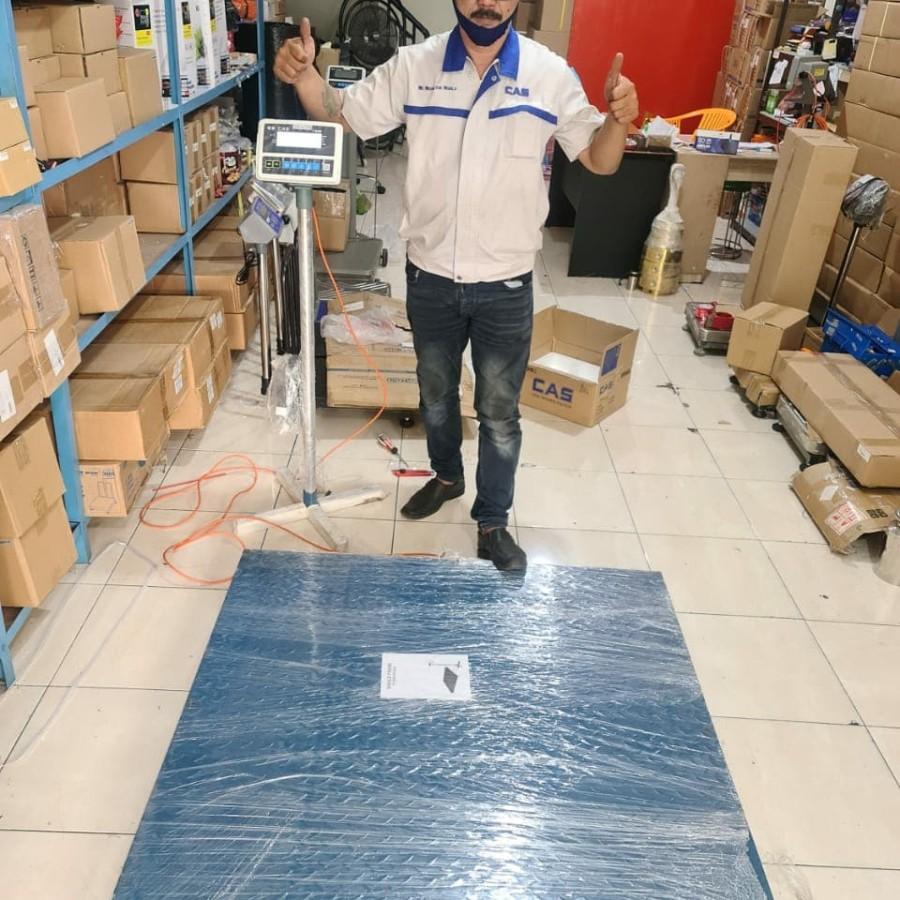 Timbangan Lantai 2ton / timbangan logistic uk 1,2m x1,2m 2ton