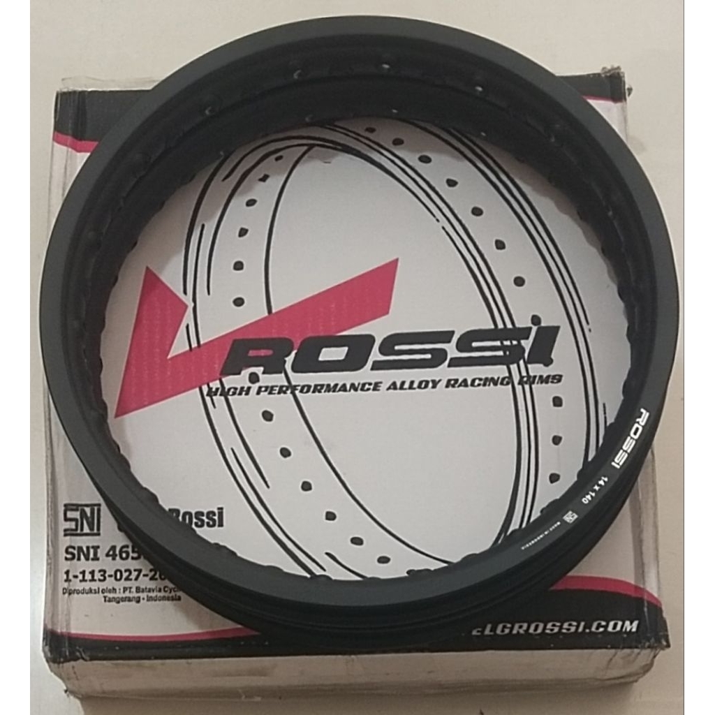 ALOY SET V ROSSI RING 14x140 BLACK