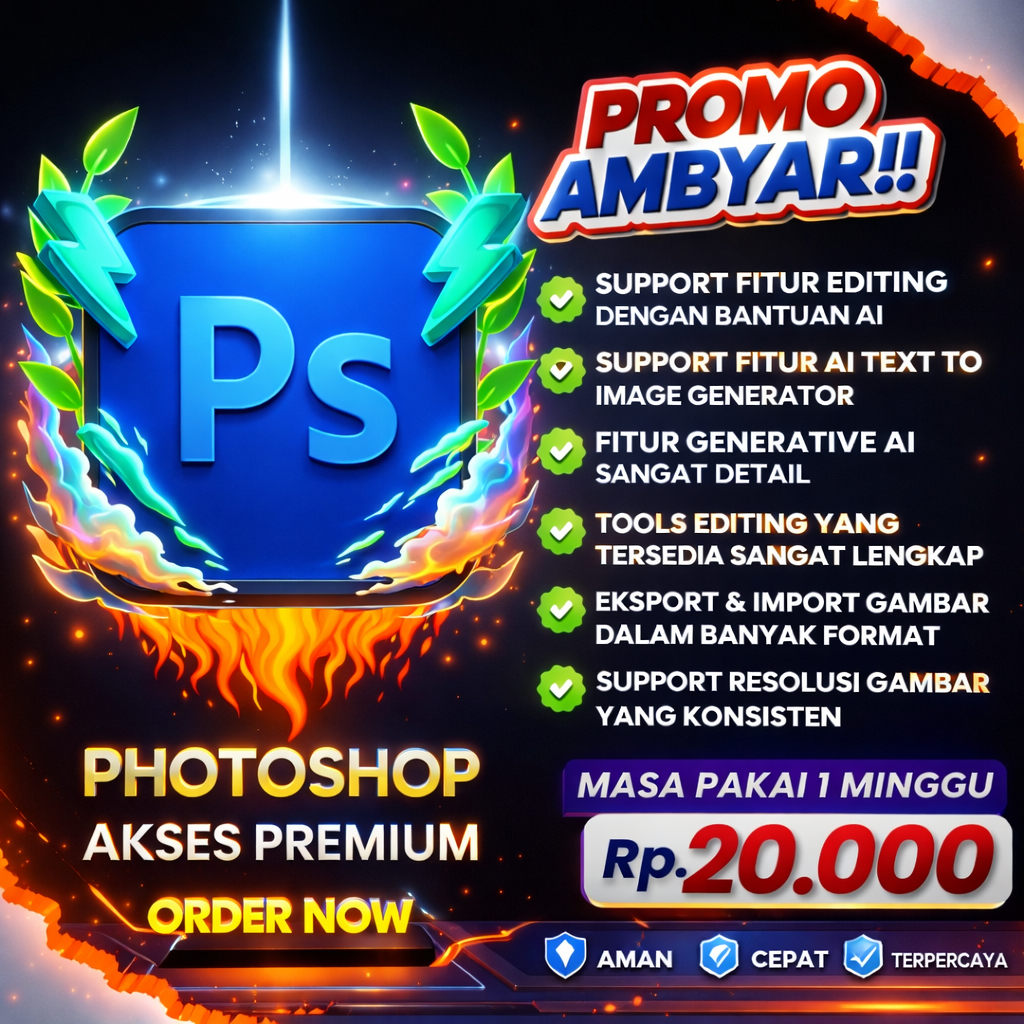 PHOTOSHOP 4000 CREDIT GENERATIVE FILL AI