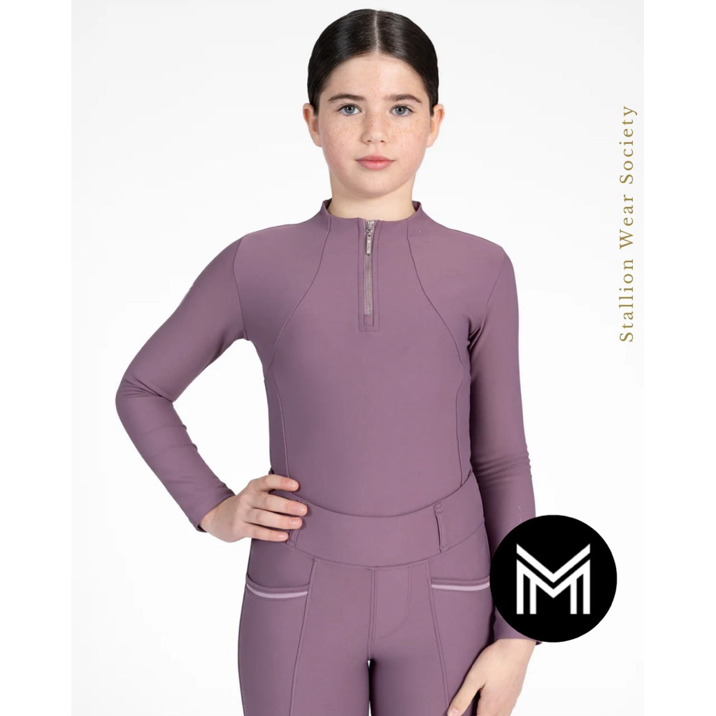 MAXIMILIAN YR LONG SLEEVE BASE LAYER PLUM BAJU BERKUDA ANAK ANAK