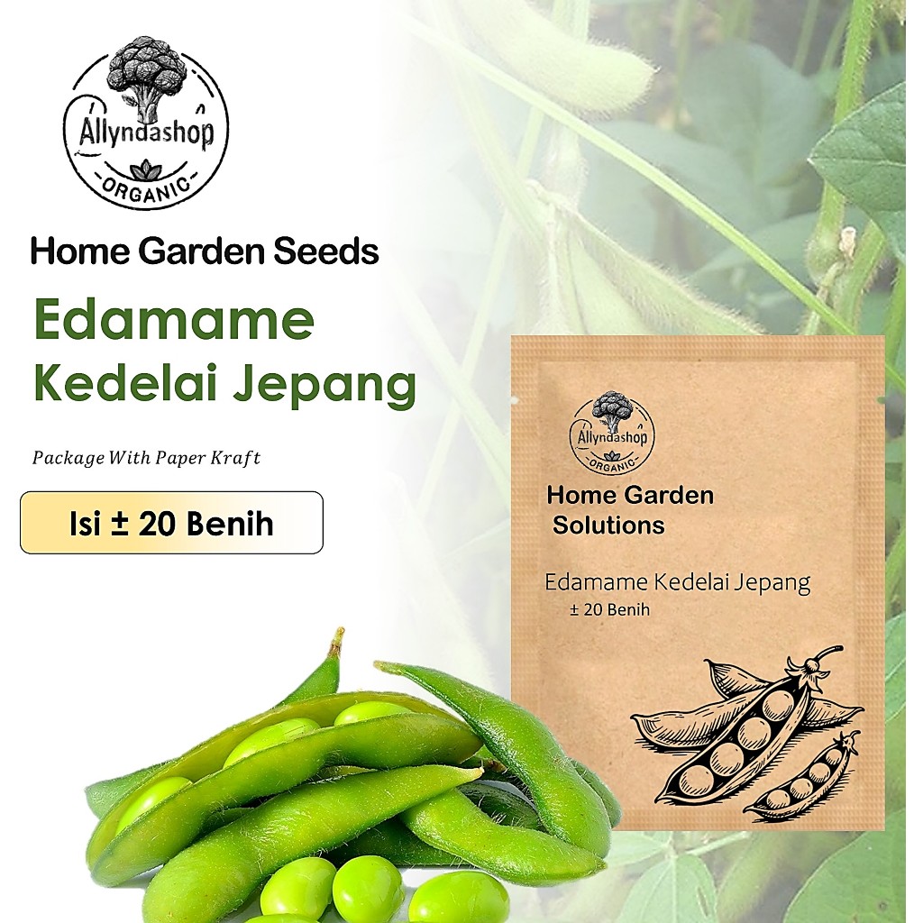Biji - Bibit Benih Edamame Kacang Kedelai Jepang Unggul
