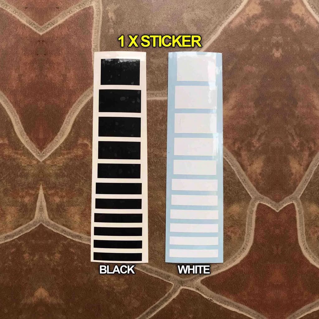 Sticker Inlay Bass 4 String Kotak Fretboard Pearloid Kerang