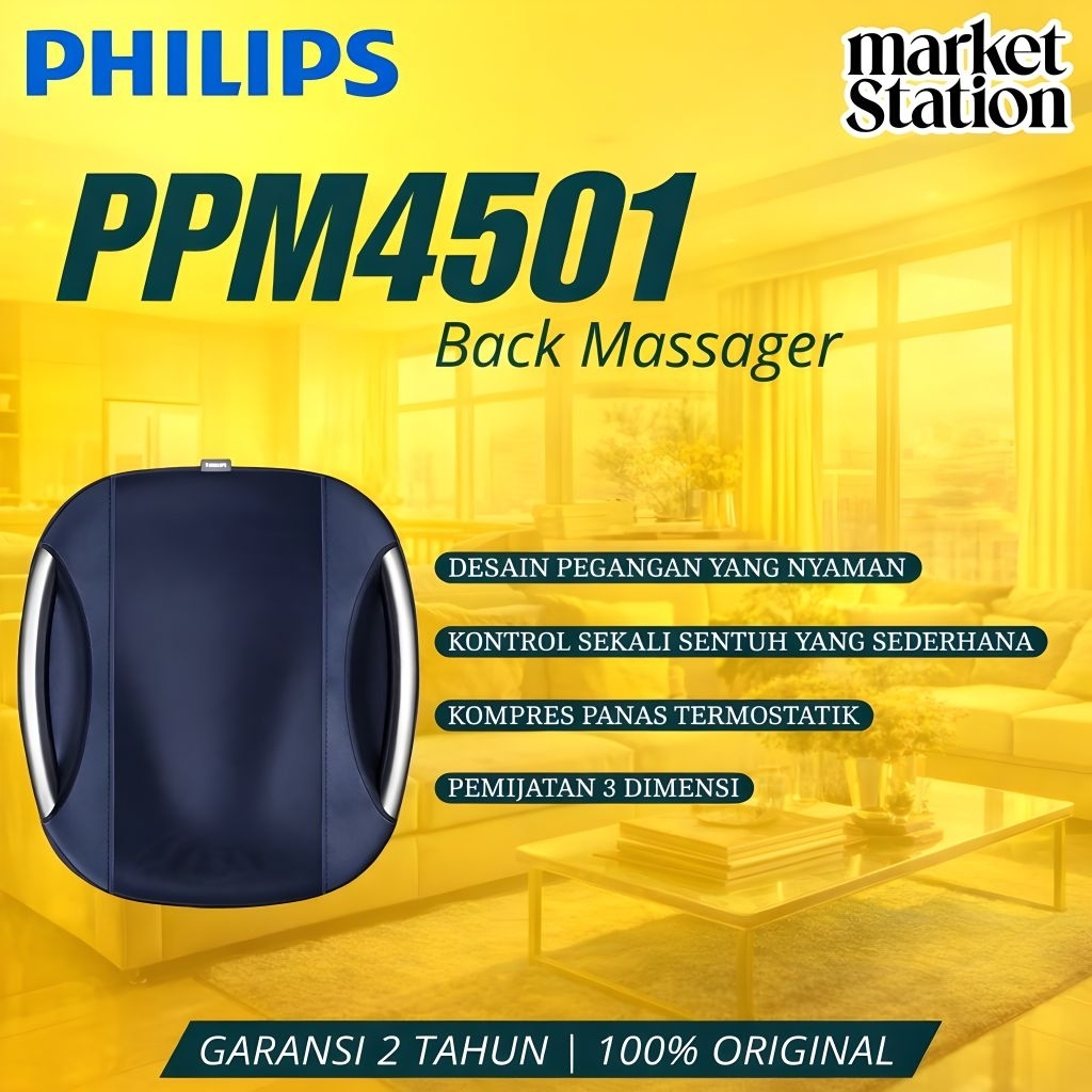 Philips massage PPM4501 Back/waist Pijat/Constant temperature heating Alat Pijat Punggung Duduk Gara