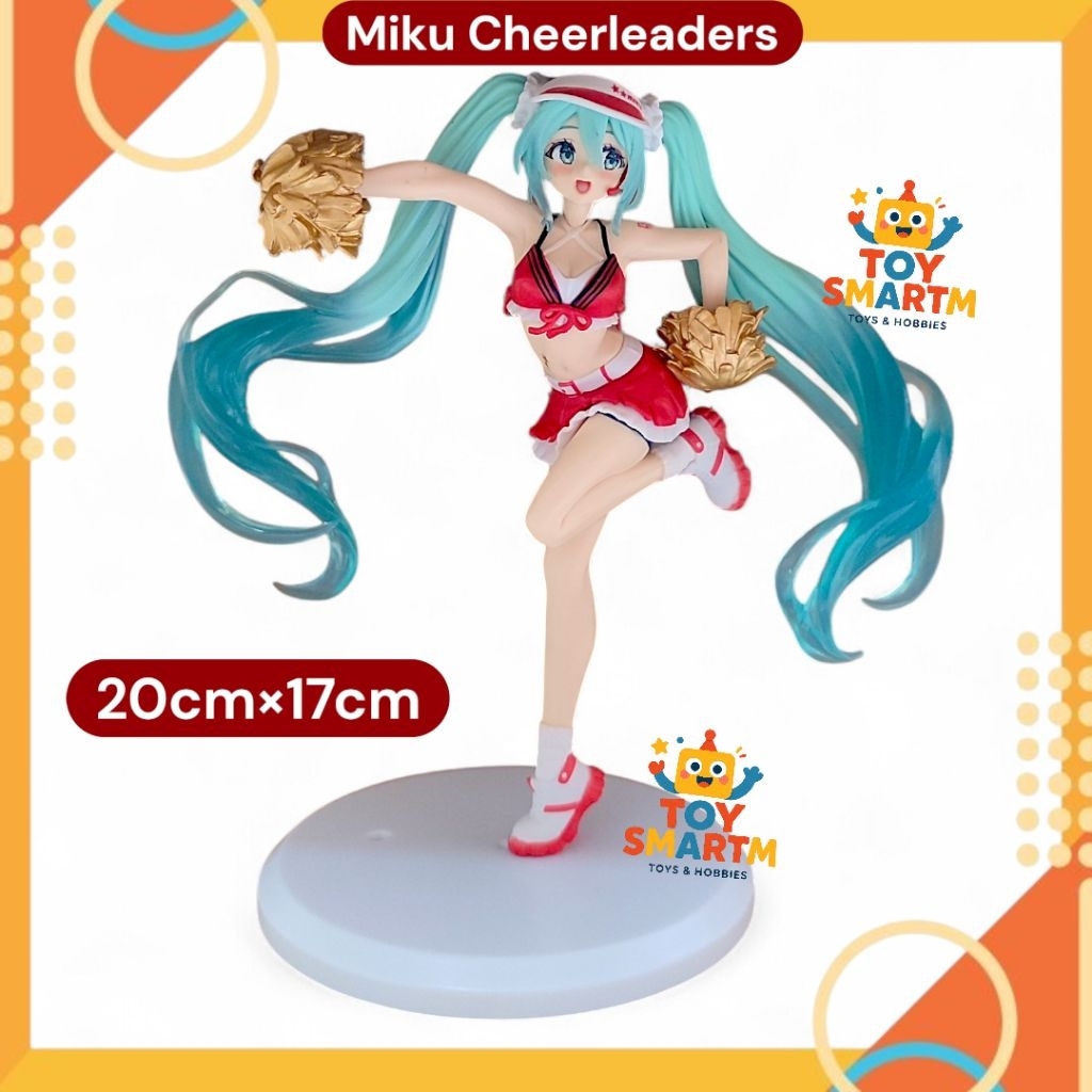 Figure Fashion Hatsune Miku Cheerleaders pajangan anime Figure Miku