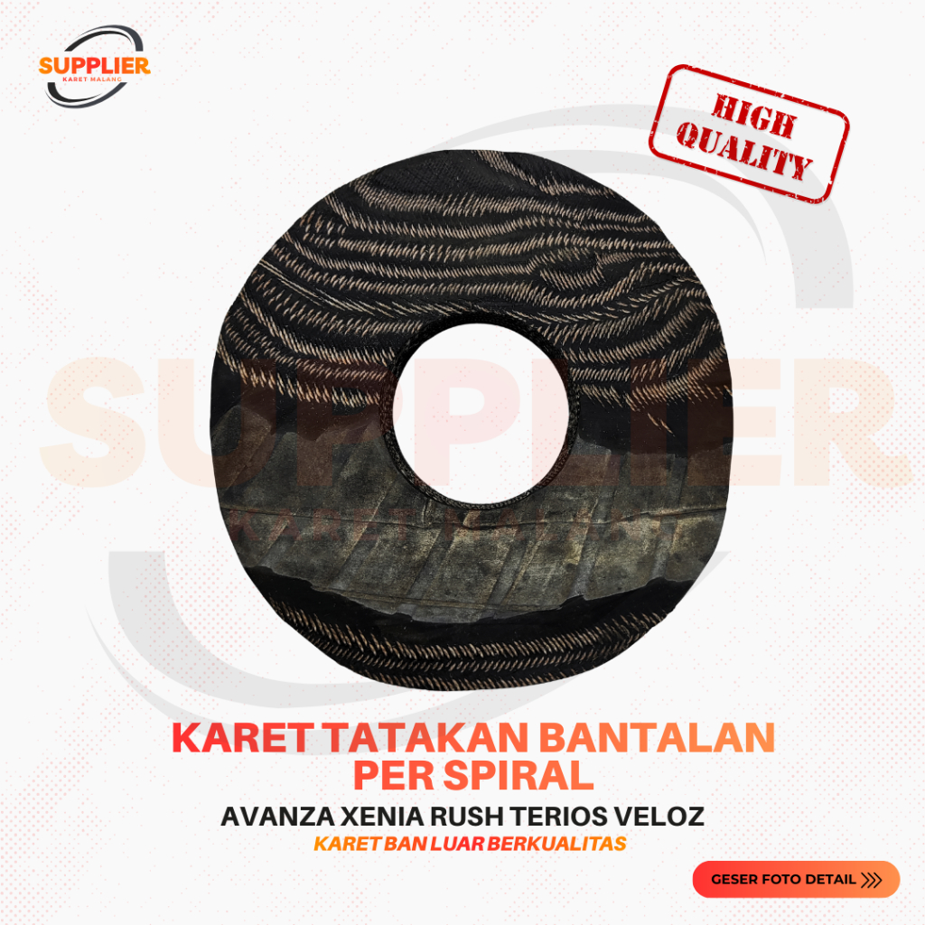 Karet Tatakan Bantalan Per Spiral Per Keong