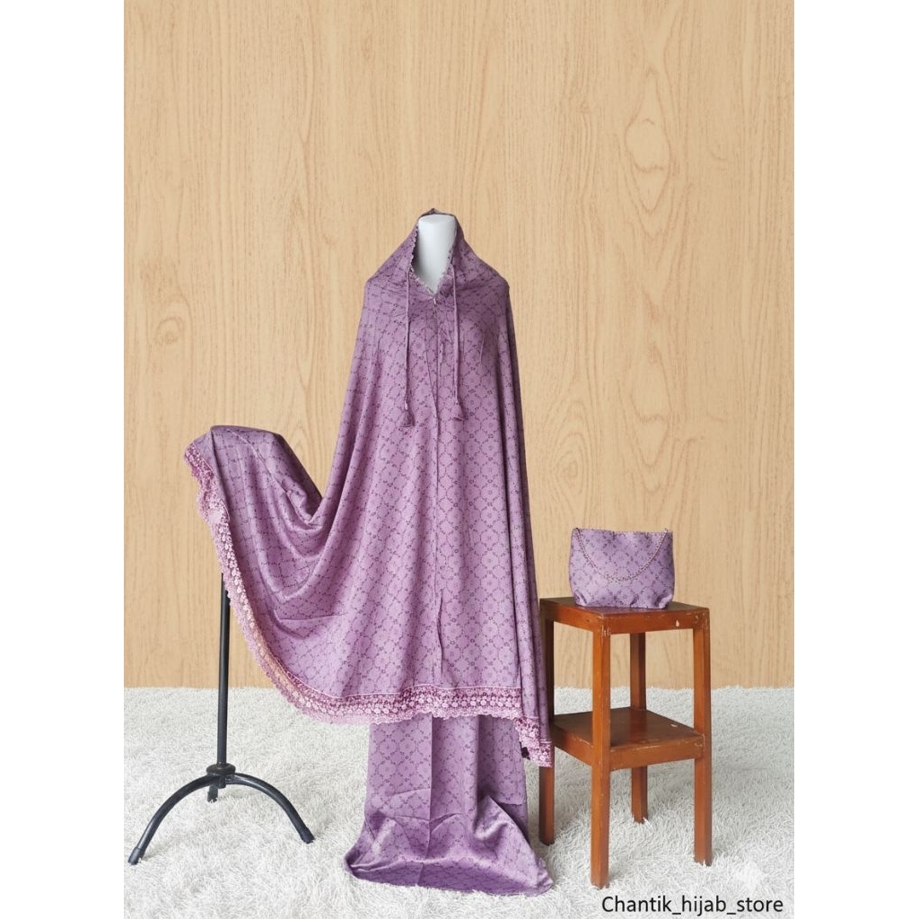 mukena premium silk/mukena dewasa premium silk