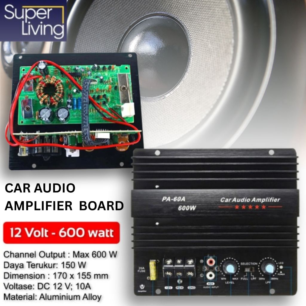 Car Audio Amplifier Board High Power Car Stereo Audio Amplifier 12V/600W