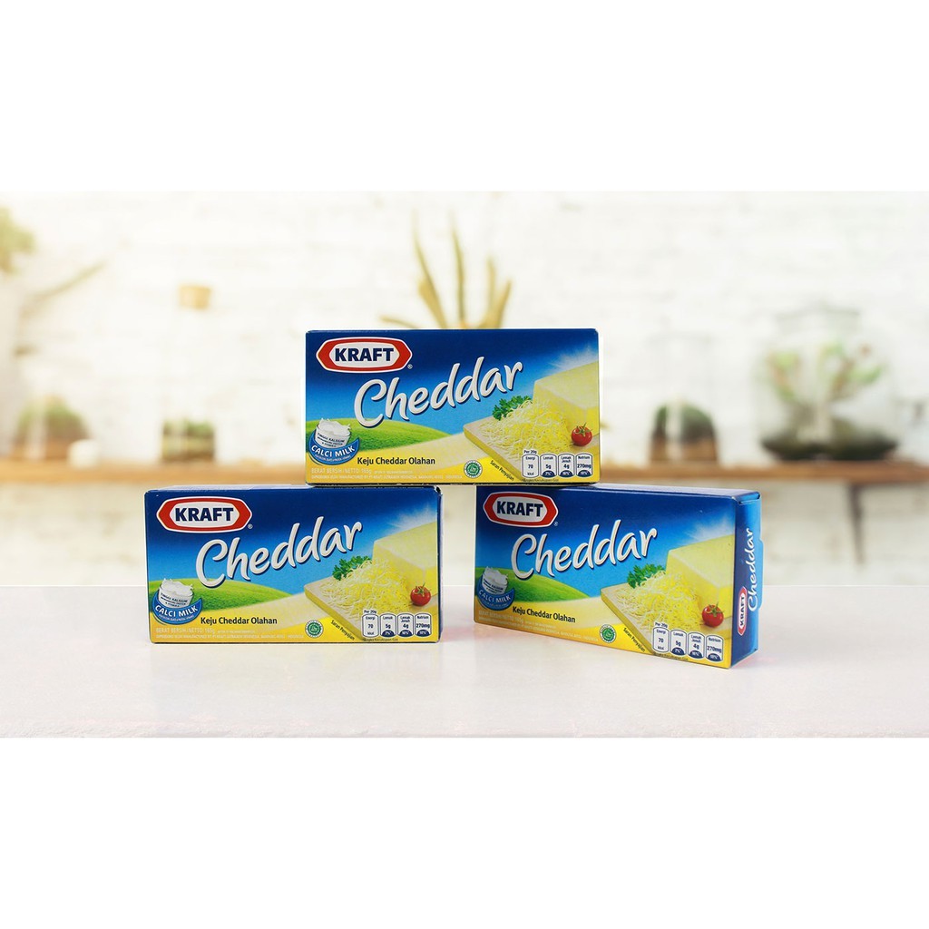 keju Kraft cheddar 165gr cheese 165gram 165 gram blue pack chedar