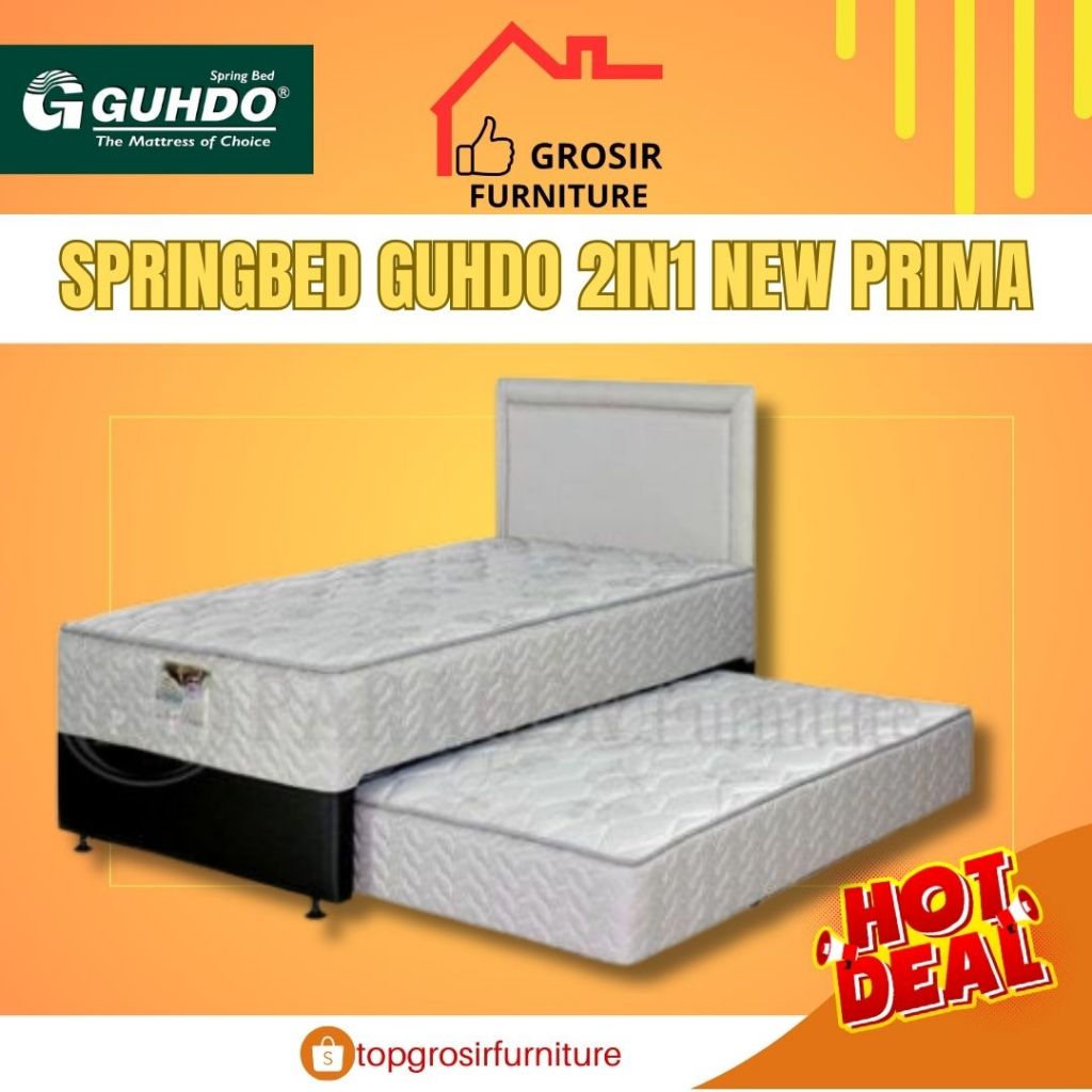 Springbed Guhdo 2in1 New Prima Full Set -  SANDARAN PROSPINE