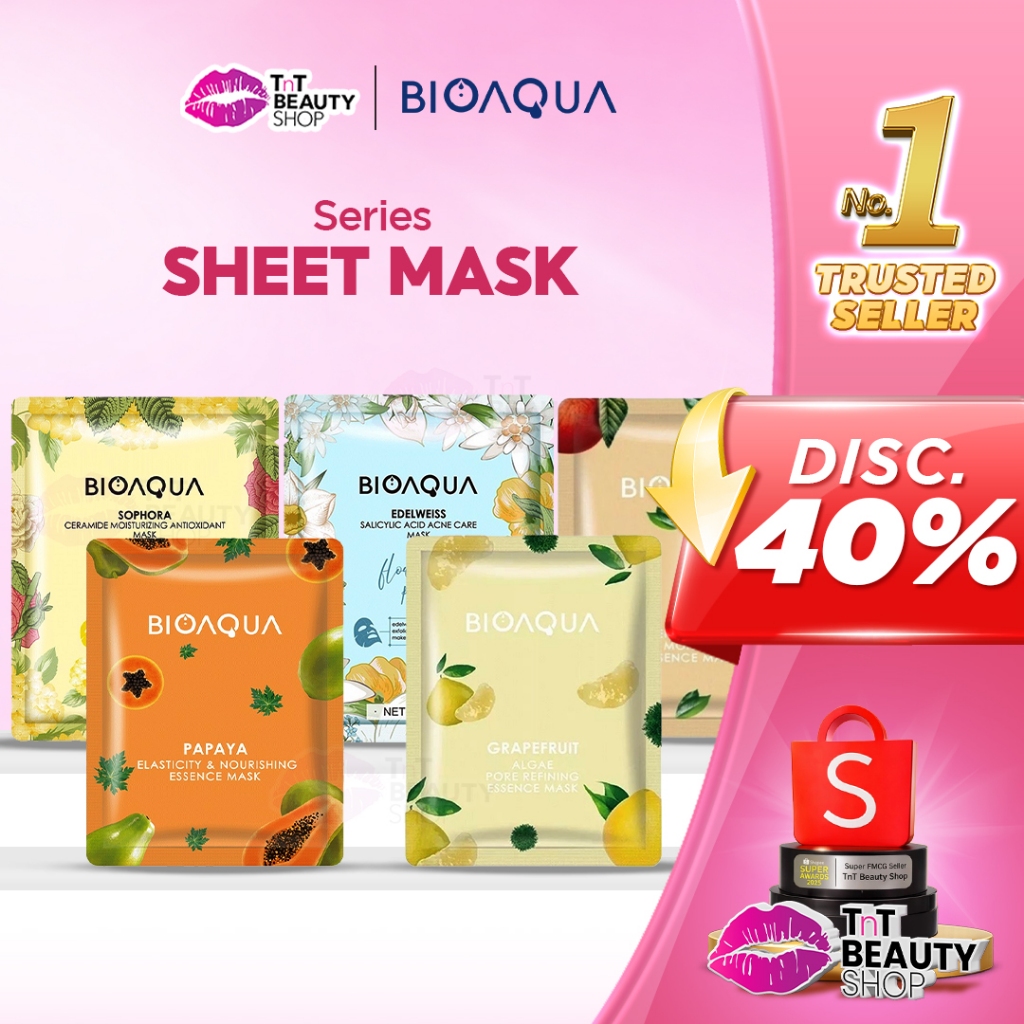BIOAQUA MASK SERIES - Face & Lip Mask - Maker Wajah & Bibir | Tnt Beauty Shop