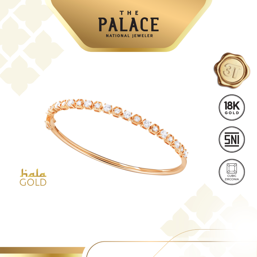 Hala Gold Heksa Bangle / Gelang wanita
