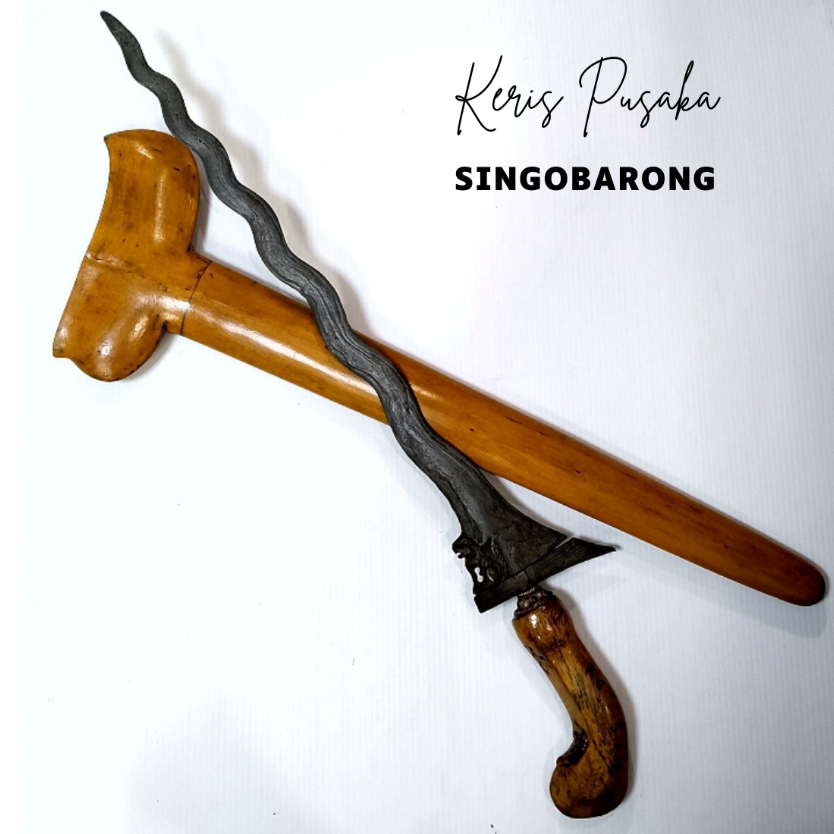 Keris Singobarong Pamor Miring | Sandangan Warangka Gayaman Solo