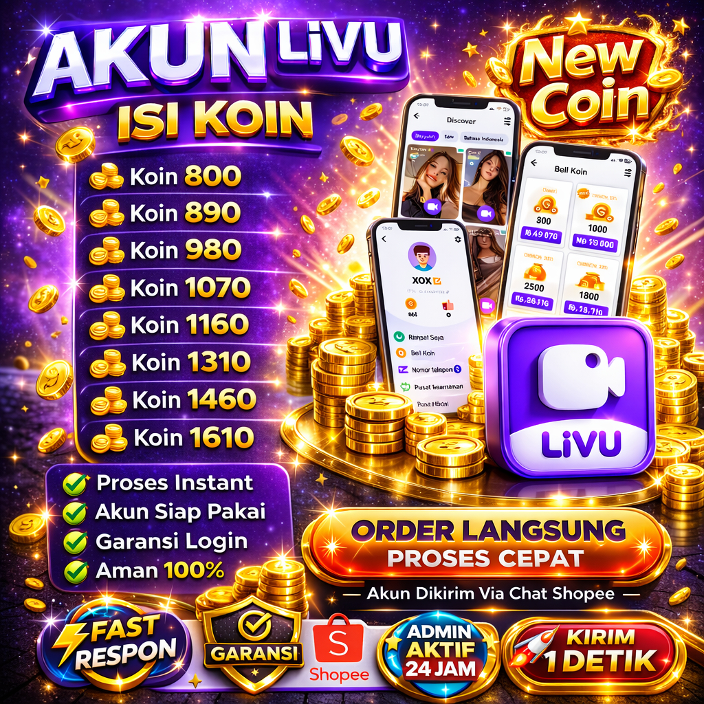 AKUN LIVU ISI KOIN 800 - 1600 AKUN SIAP PAKAI MURAH - KIRIM 1 DETIK - GARANSI