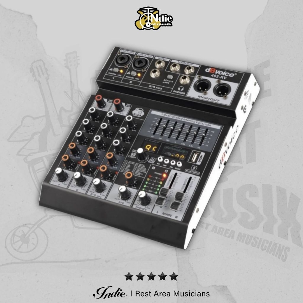 DB Voice 402RV Mixer 4 Channel 99 DSP Effect