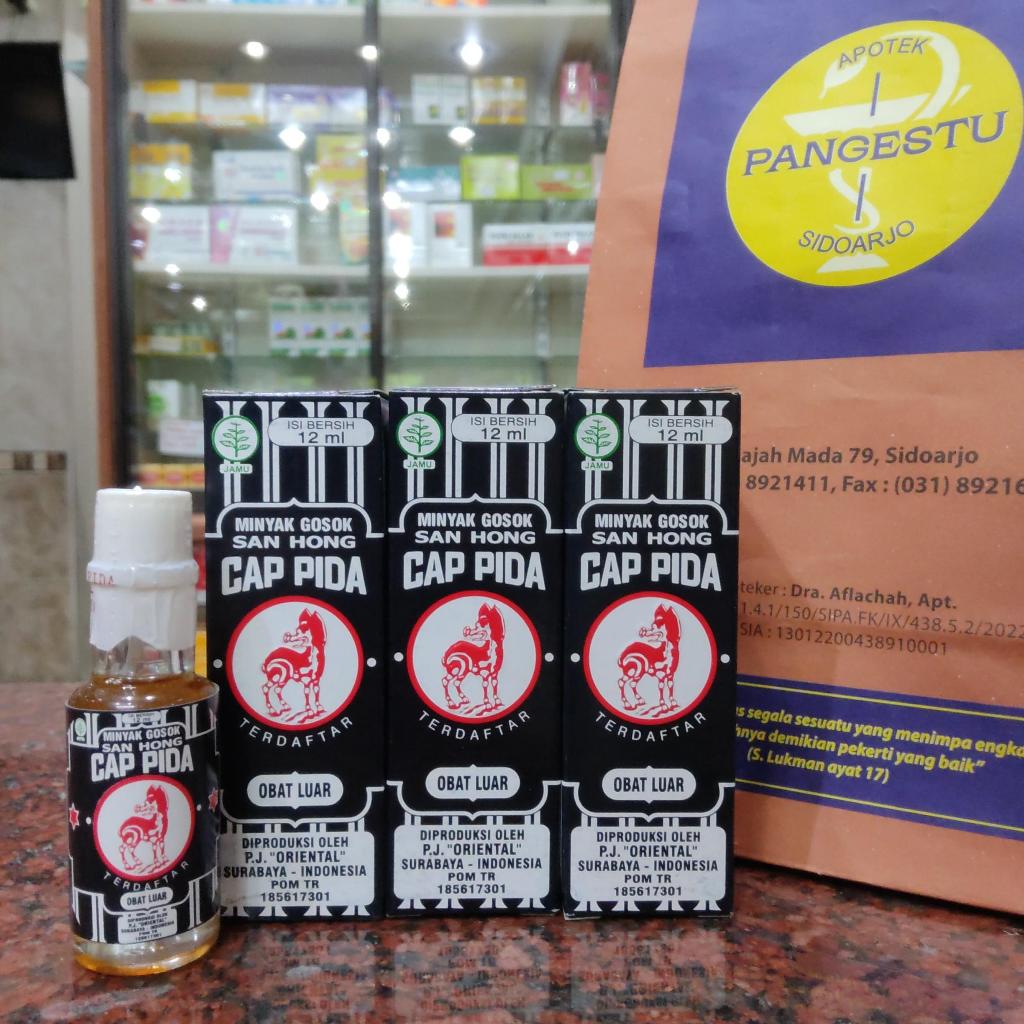 Minyak Gosok San Hong 1 Botol 12 ml / Cap Pida SanHong / Sam Hong SamHong