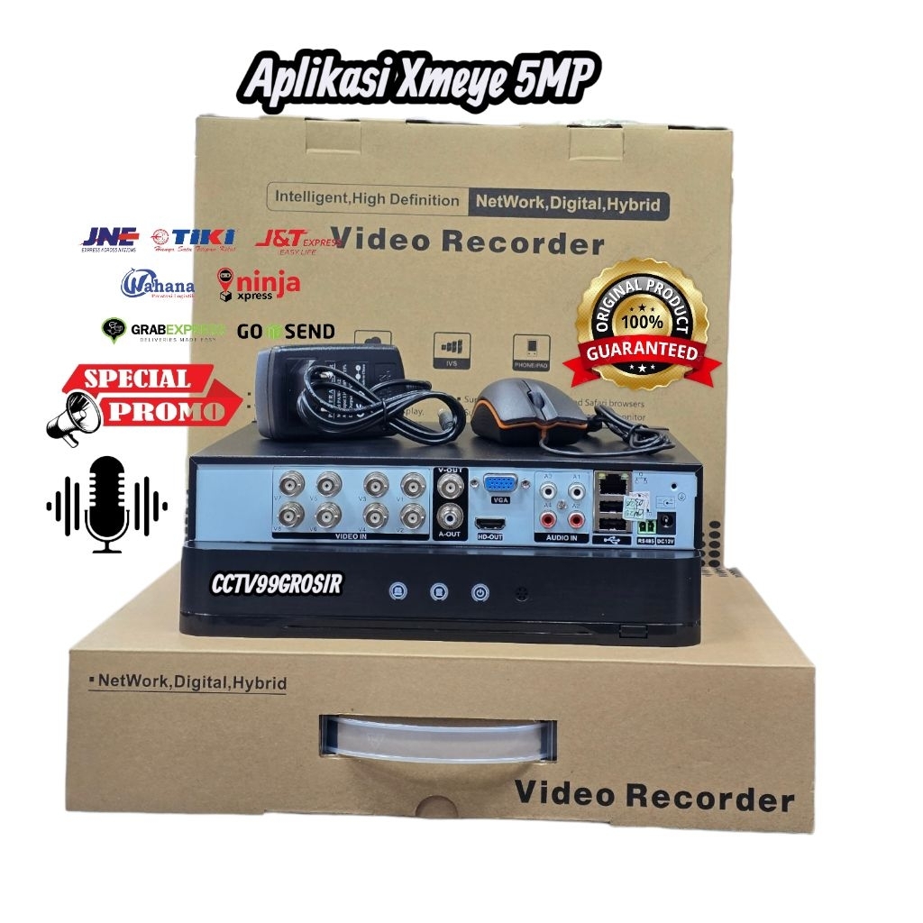 DVR XMEYE 8CH 5MP FULL HD