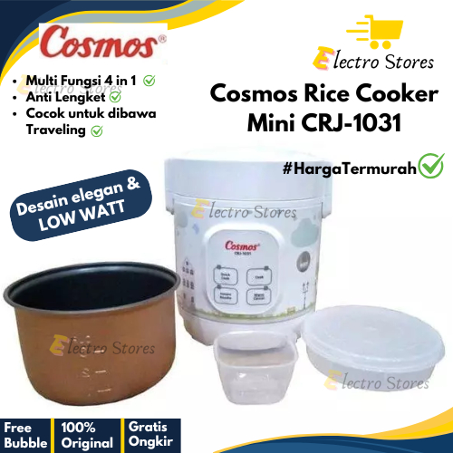 Cosmos CRJ-1031 Rice Cooker Mini Digital Travel Series 0.3 Liter Cosmos CRJ1031 Magic Com CRJ 1031