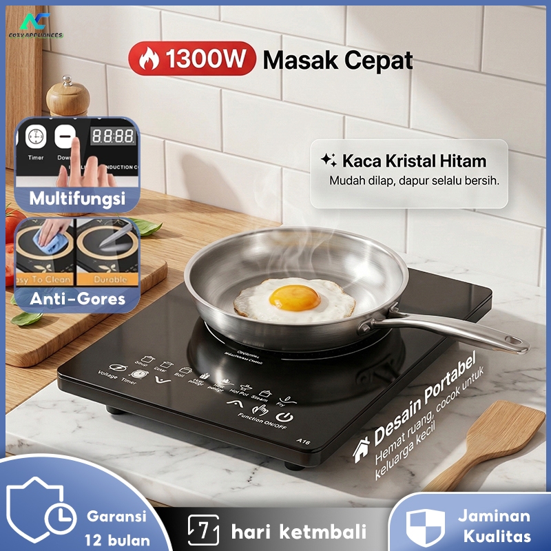COA Induction Stove 200W-1300W Kompor Listrik Induction Cooker Low Watt