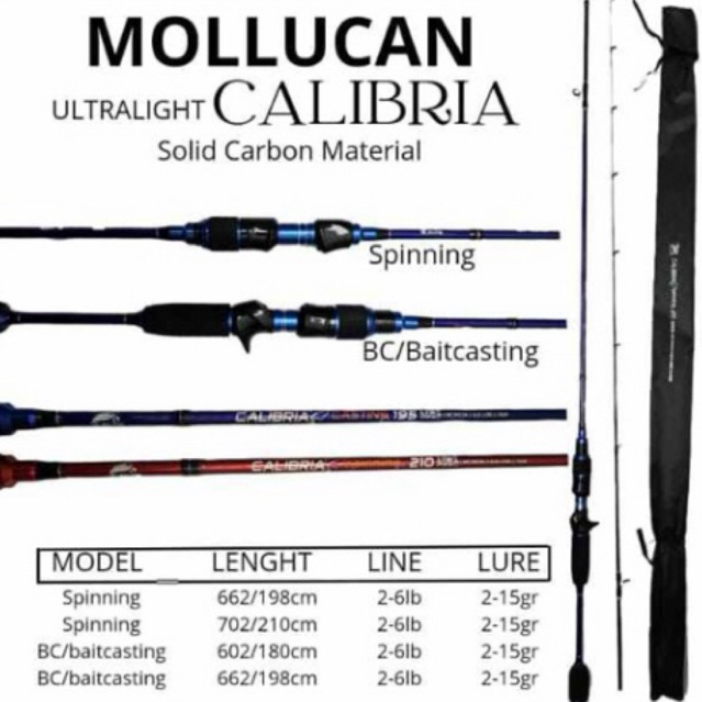 Joran Ultralight Baith casting Mollucan Calibria