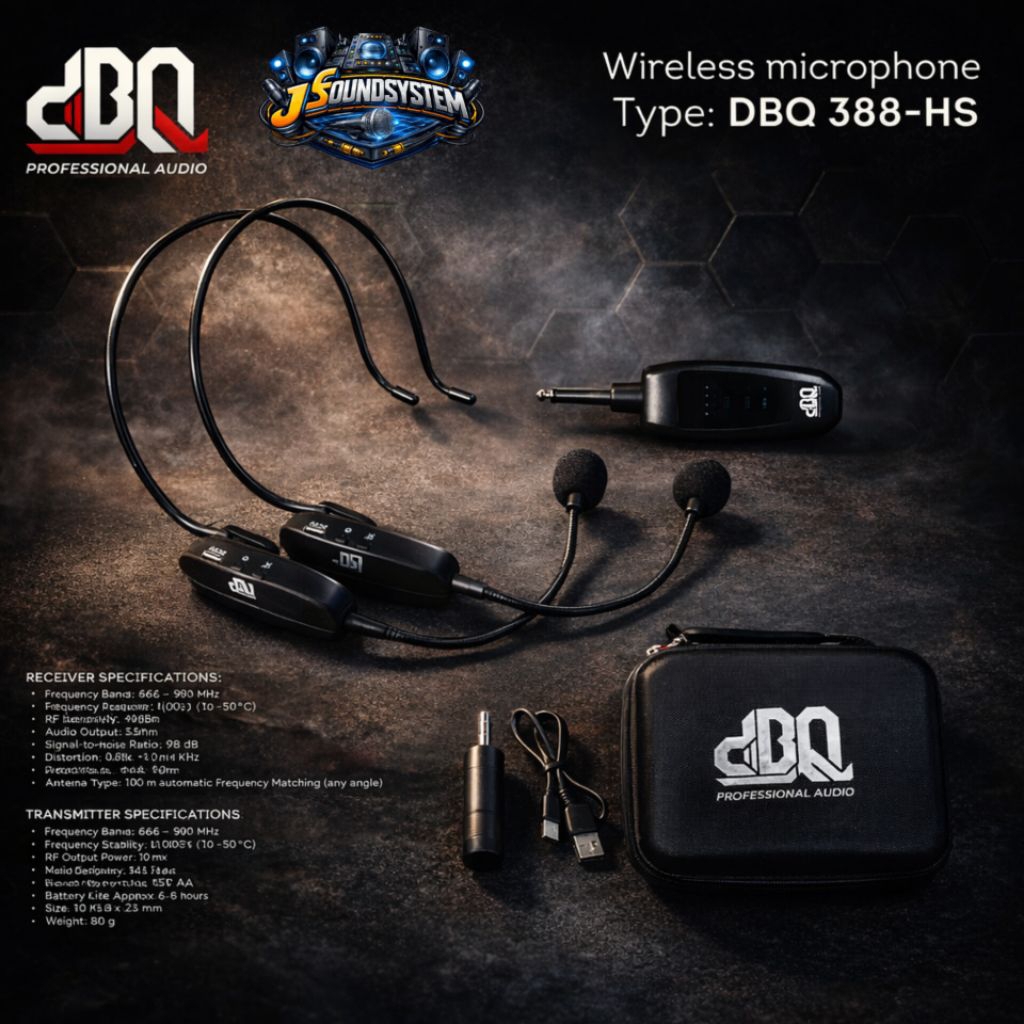 MICROPHONE WIRELESS DBQ ORIGINAL / DBQ 388-HS / MICROPHONE WIRELESS BANDO