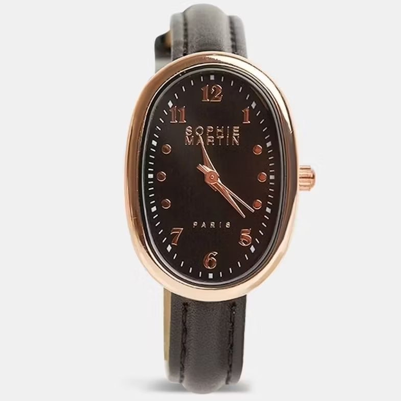NEW ARRIVAL JAM TANGAN WANITA SOPHIE MARTIN PARIS JAM TANGAN STRAP KULIT SINTETIS JAM TANGAN ANTI AI