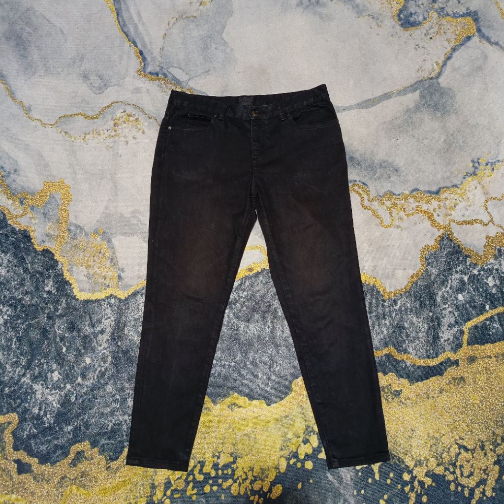 Celana Jeans Hitam Ankle Pants Zozo