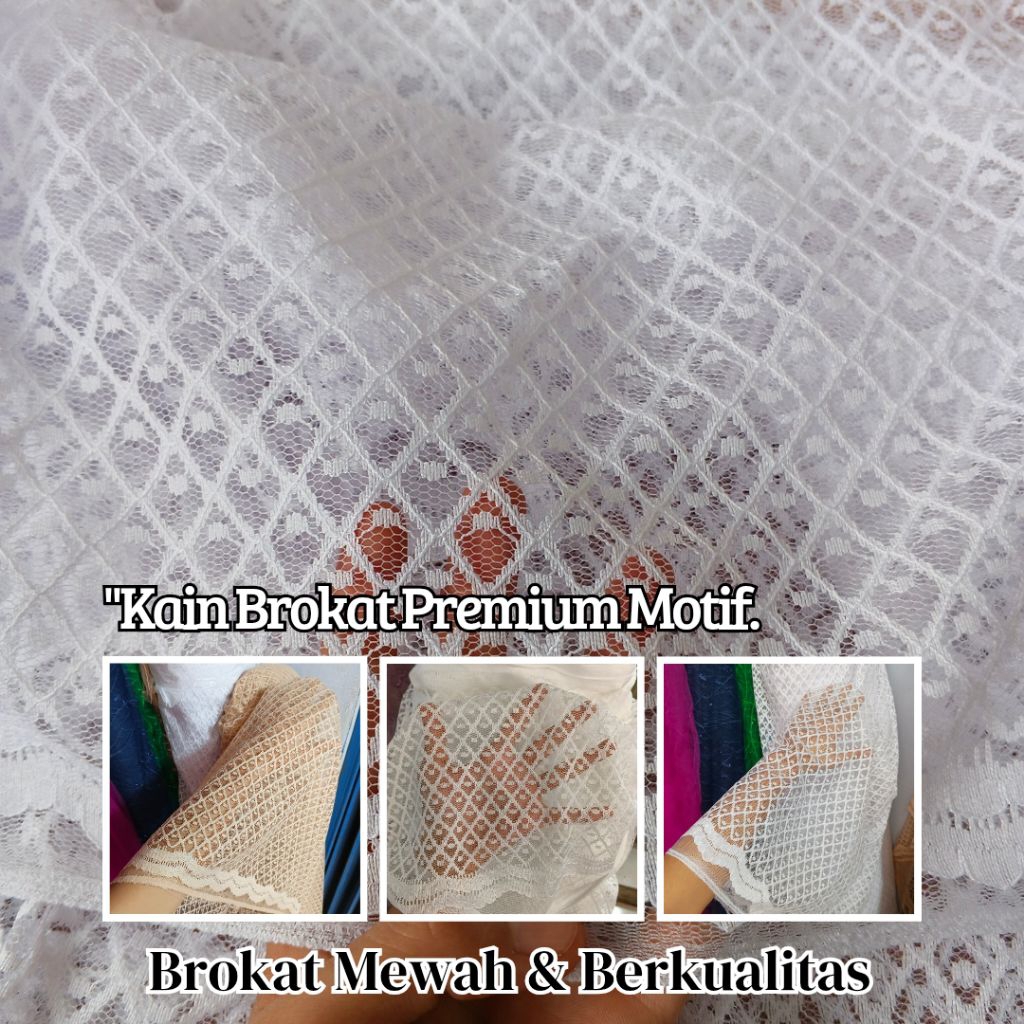 kain/bahan brokat tile - kain brokat tile motif - kain brokat katun - kain brokat korea ~ Harga/0,5m