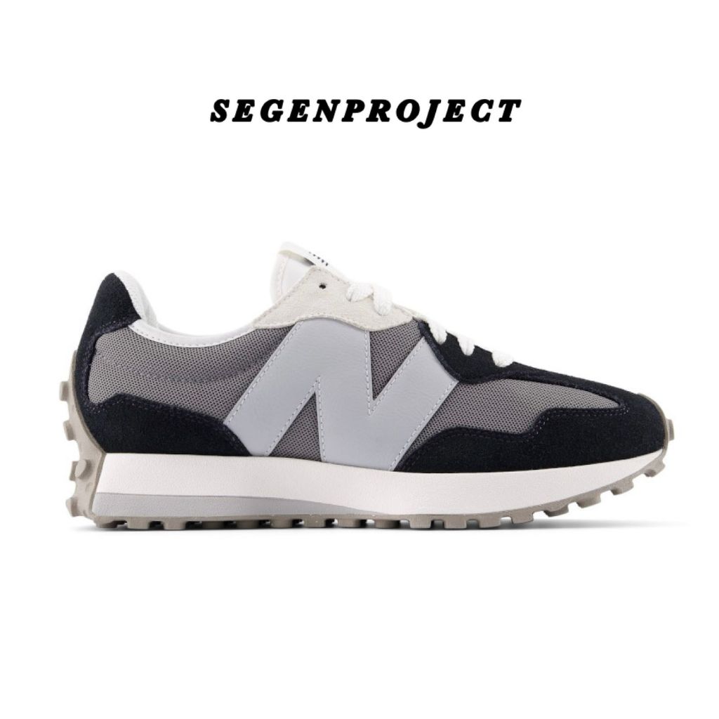 Sneakers New Balance Classic 327 Unisex [U327LNB] Suede Black White Grey Brown Original