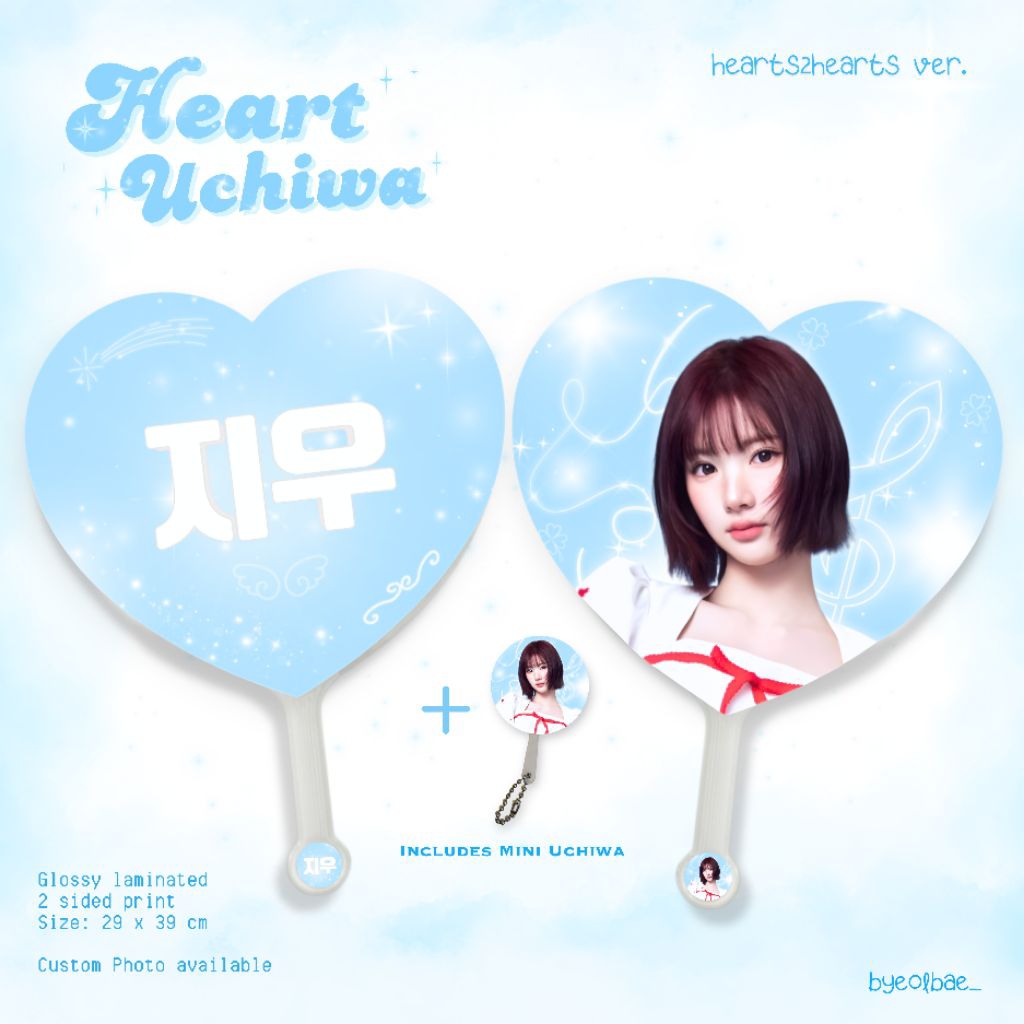 Uchiwa Fan-Heart Hearts2Hearts ver. |byeolbae_